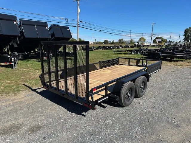 Cam Superline 7 x 14 Landscape Utility Trailer – Side ATV Ramps - Image 2