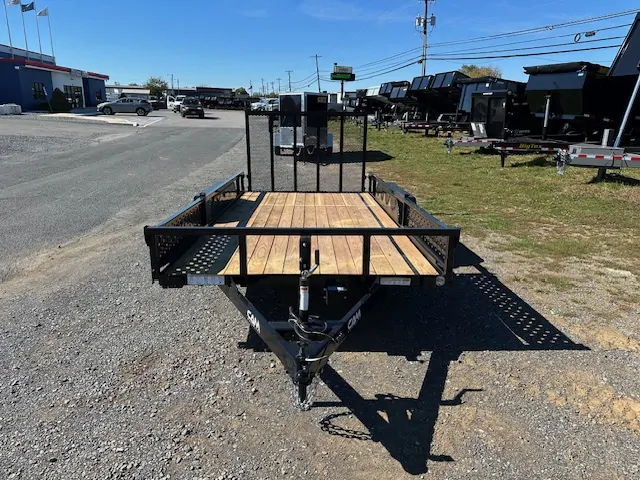 Cam Superline 7 x 14 Landscape Utility Trailer – Side ATV Ramps - Image 5