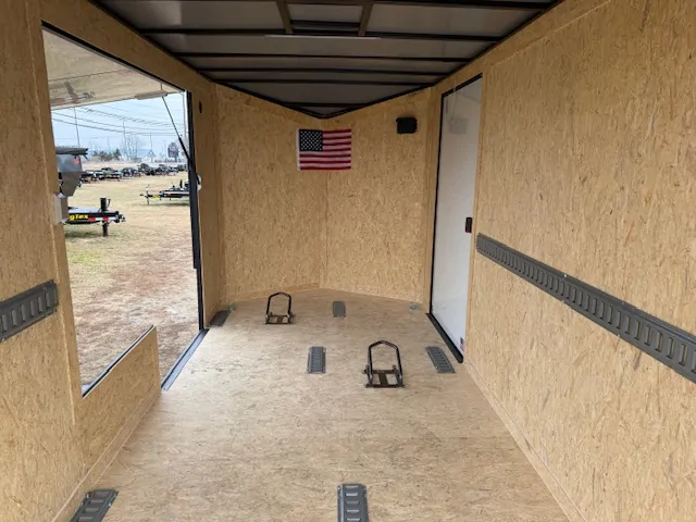 Ding & Dent Covered Wagon 7 x 16 Enclosed Cargo Trailer – All American Edition - Image 5