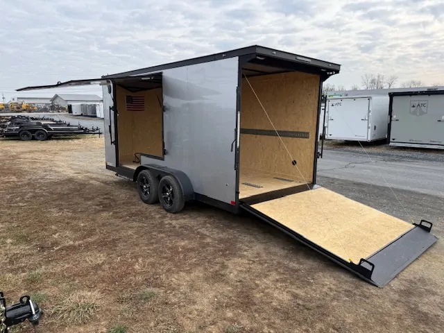 Ding & Dent Covered Wagon 7 x 16 Enclosed Cargo Trailer – All American Edition - Image 7