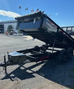 Alternative view of Premier 6 x 12 Low Profile Dump Trailer – Landscape Ramp