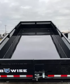 Alternative view of BWise 7 x 14 Low Profile Dump Trailer – Adjustable Coupler