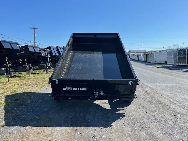 BWise 7 X 12 Dump Trailer 10K- Combo Gate & Ladder Ramps - Image 4