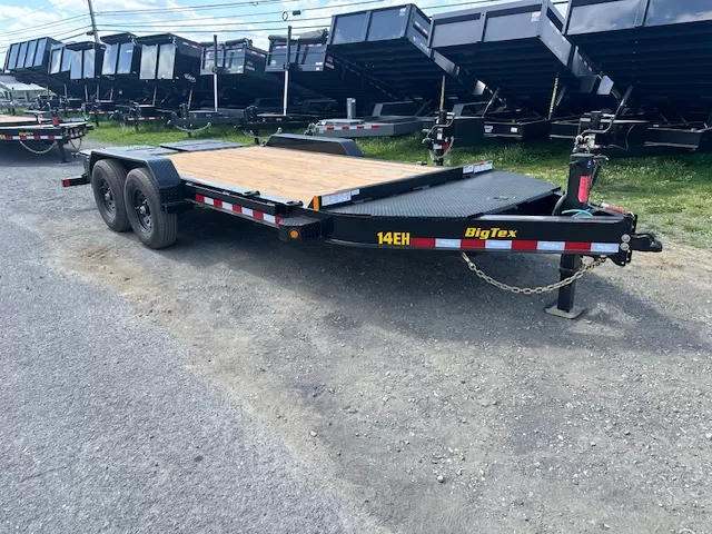 Big Tex 14EH Low Profile 7 x 16 Equipment Trailer – Mega Ramps - Image 2