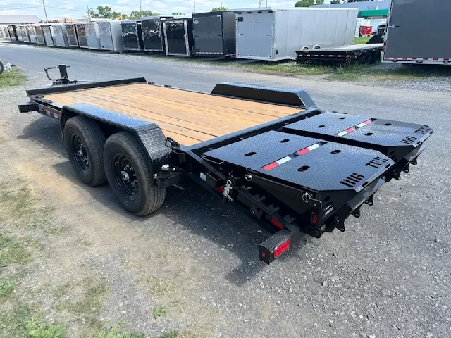 Big Tex 14EH Low Profile 7 x 16 Equipment Trailer – Mega Ramps - Image 4