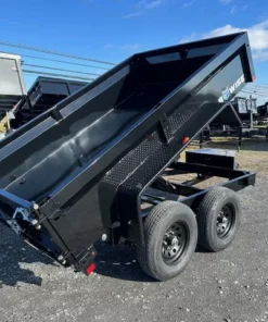 Alternative view of BWise 6 x 10 Low Profile Dump Trailer – Ladder Ramps