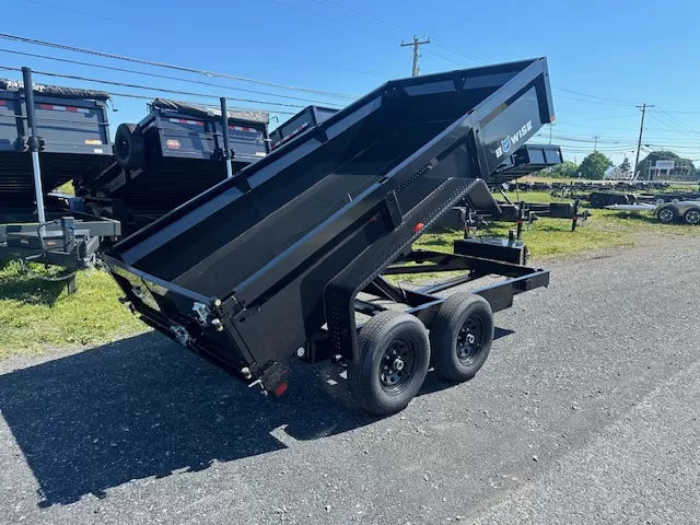 BWise 6 x 12 Dump Trailer – Combo Gate & Slide-Out Ramps - Image 3