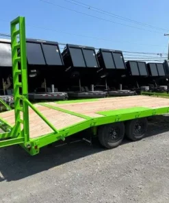 Alternative view of BWise 8 x 20 Deckover Equipment Trailer – Ladder Ramps