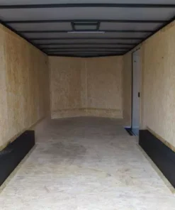 Alternative view of Covered Wagon 8.5 x 20 Enclosed V-Nose Car Hauler- Black Trim