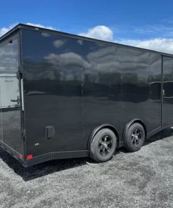 Alternative view of Covered Wagon 8.5 x 20 Enclosed Car Trailer – 6″ Added Height