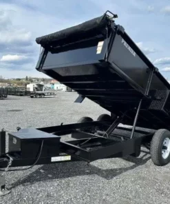 Alternative view of Premier 6 x 12 Low Profile Dump Trailer – Ladder Ramps