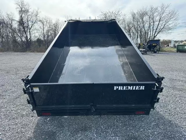Premier 6 x 12 Low Profile Dump Trailer – Ladder Ramps - Image 4