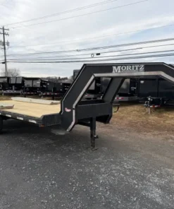 2009 moritz 8x18 gooseneck equipment trailer