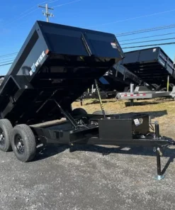 BWise 6 x 10 Low Profile Dump Trailer – Ladder Ramps