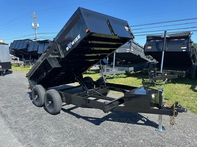BWise 6 x 12 Dump Trailer – Combo Gate & Slide-Out Ramps