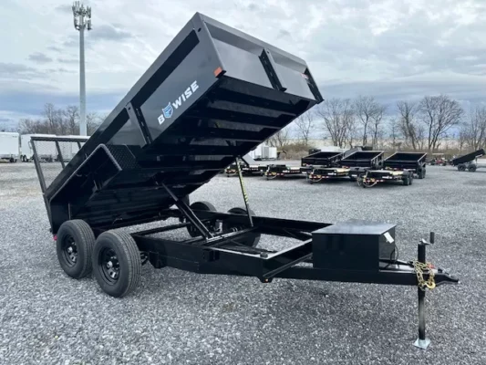 BWise 6 x 12 Dump Trailer – Landscape Ramp
