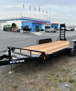 BWise 7 x 16 Low Profile Equipment Trailer – Ladder Ramps