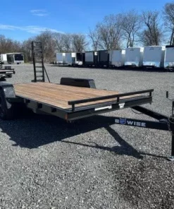 BWise 7 x 16 Low Profile LE Equipment Trailer – Ladder Ramps
