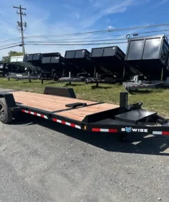 Bwise 7x22 Low Profile Split Tilt Equipment Trailer