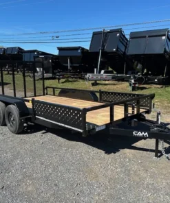Cam Superline 7 x 14 Landscape Utility Trailer – Side ATV Ramps