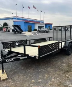 Cam Superline 7 x 16 Landscape Utility Trailer – Side ATV Ramps