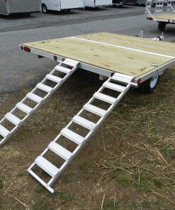 Cargo Pro 8 x 9 Aluminum (2) Place ATV Trailer – Aluminum Ramps