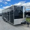 Homesteader 8.5 x 18 V-Nose Enclosed Car Hauler – Ramp Door