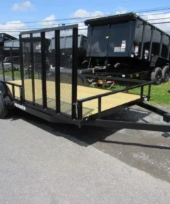 Premier 7 x 16 Landscape Utility Trailer – Side ATV Gate